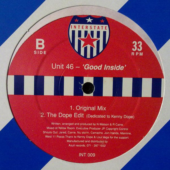 Unit 46 : Good Inside (12")