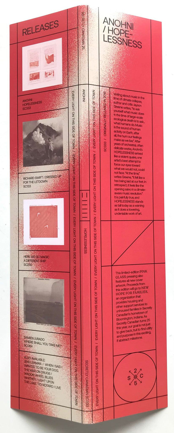 Anohni : Hopelessness (LP, Album, RE, Pin)