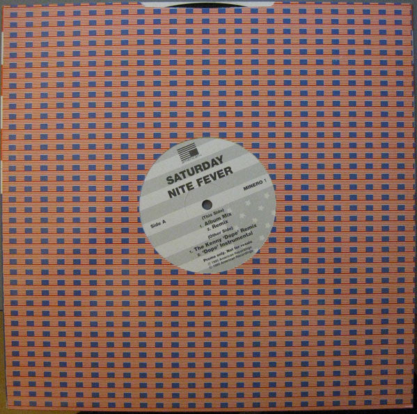 Lordz Of Brooklyn : Saturday Nite Fever (12", Promo)