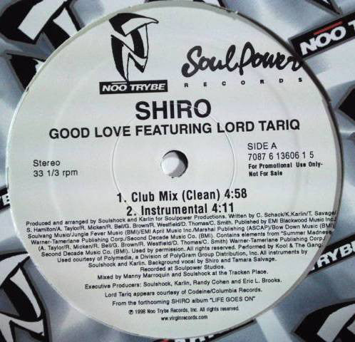 Shiro Featuring Lord Tariq : Good Love (12", Promo)