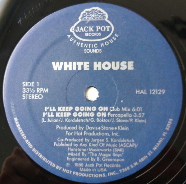 White House (9) : I'll Keep Going On (12")