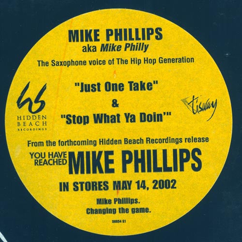 Mike Phillips (8) : Just One Take (12", Maxi, Promo)