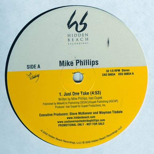 Mike Phillips (8) : Just One Take (12", Maxi, Promo)