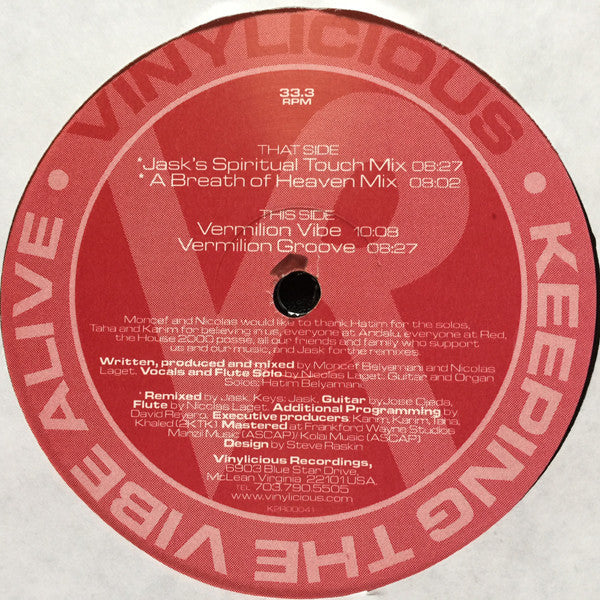Nicolicious : Vermilion Vibe (12")