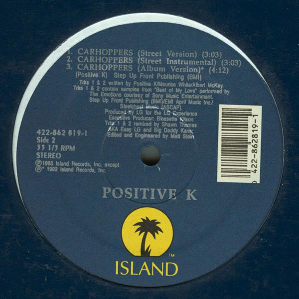 Positive K : Carhoppers (12", Maxi)