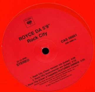 Royce Da 5'9" Featuring Eminem : Rock City (12", Single)