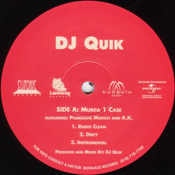 DJ Quik : Murda 1 Case / Trouble (Remix Part 3) (12", Single)