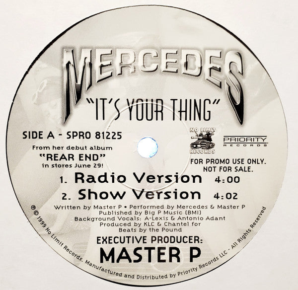 Mercedes (4) : It's Your Thing (12", Promo)