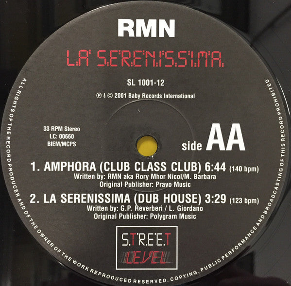 RMN : La Serenissima (12", Maxi)