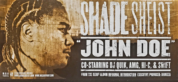 Shade Sheist : John Doe (12", Single, Promo)