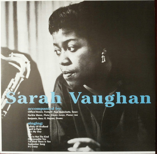 Sarah Vaughan With Clifford Brown : Sarah Vaughan With Clifford Brown (LP, Album, Ltd, RE, 180)