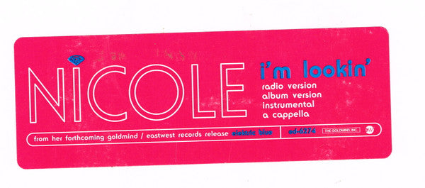 Nicole Wray : I'm Lookin' (12", Promo)