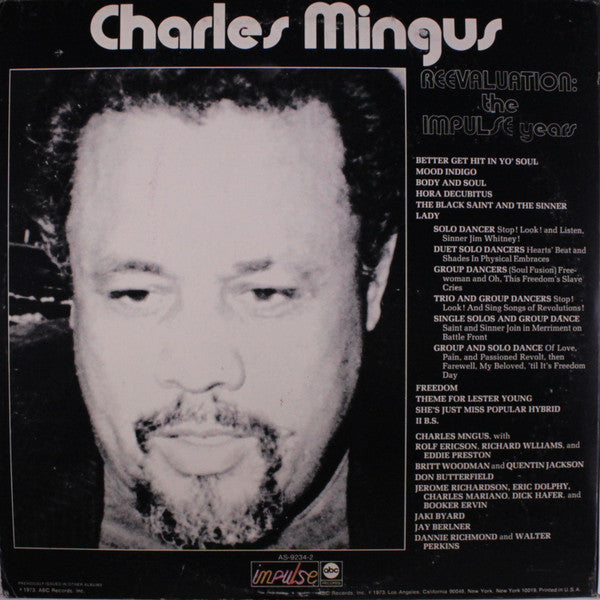Charles Mingus : Reevaluation: The Impulse Years (2xLP, Album, Comp)
