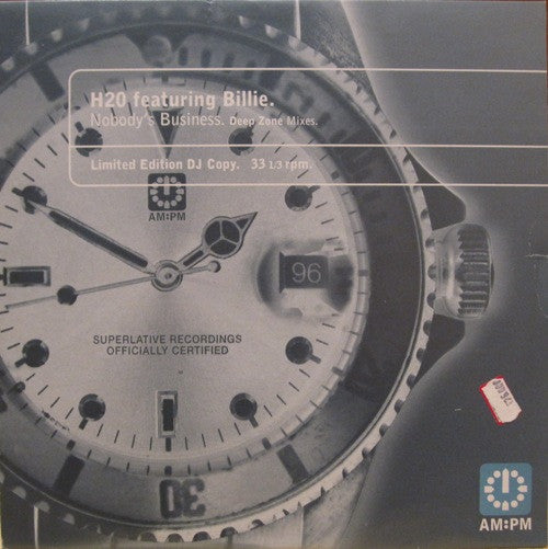 H2O Featuring Billie : Nobody's Business (Deep Zone Mixes) (2x12", Ltd)