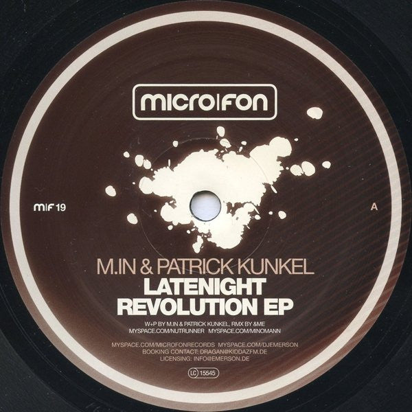 M.in & Patrick Kunkel : Latenight Revolution EP (12", EP)