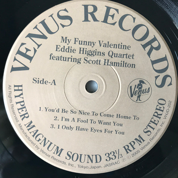 Eddie Higgins Quartet : My Funny Valentine (LP, Album, Ltd, 180)