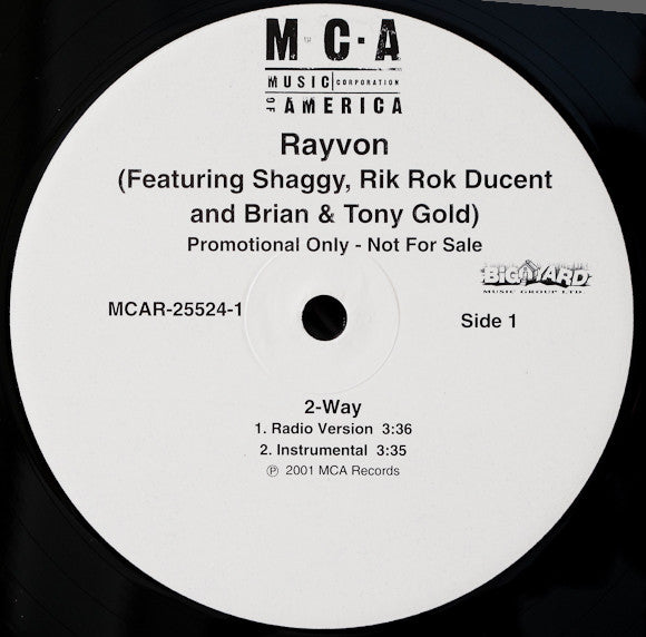 Rayvon : 2-Way (12", Promo)