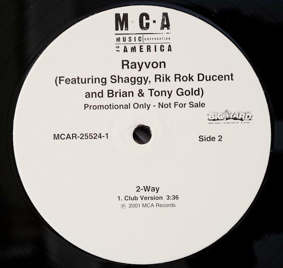 Rayvon : 2-Way (12", Promo)