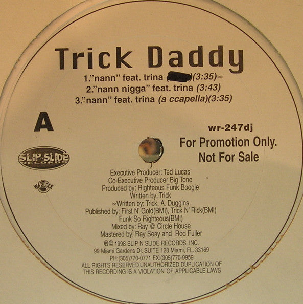 Trick Daddy : Nann (12", Promo)