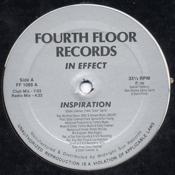 In Effect (2) : Inspiration (12")