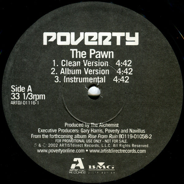 Poverty (2) : The Pawn / What I'm Made Of (Eternal) (12", Promo)