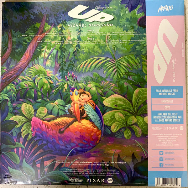 Michael Giacchino : UP - Original Motion Picture Soundtrack (2xLP, Album, Ltd, RE, RM, Blu)