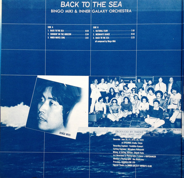 Bingo Miki & The Inner Galaxy Orchestra : Back To The Sea (LP, Album)