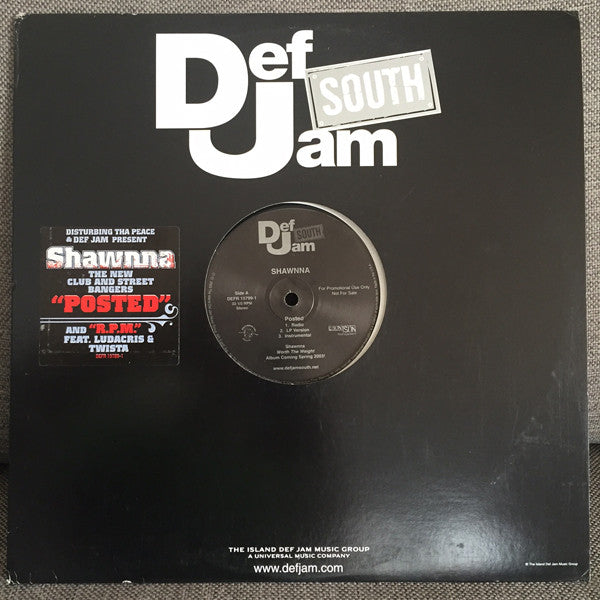 Shawnna : Posted / R.P.M. (12", Single, Promo)