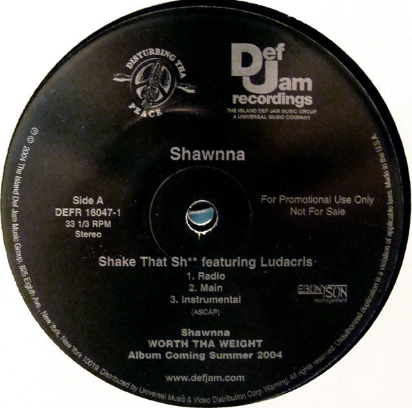 Shawnna : Shake That Sh** (12", Single, Promo)