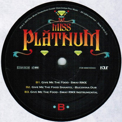 Platnum : Give Me The Food (12")