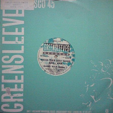 Cocoa Tea & Cutty Ranks : Gang War (12")