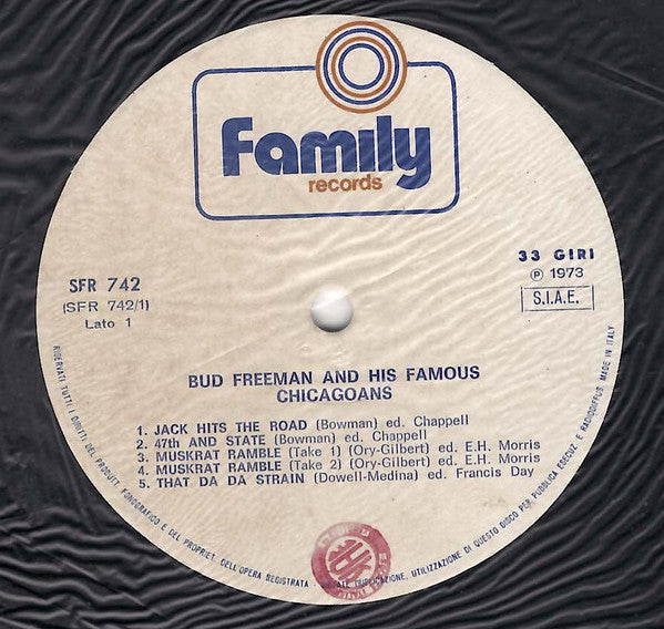 Bud Freeman And His Famous Chicagoans : Bud Freeman And His Famous Chicagoans (LP)