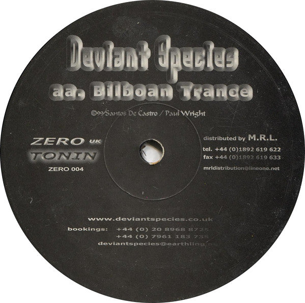 Deviant Species : Jughead / Bilboan Trance (12")