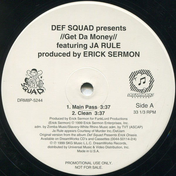 Def Squad : Get Da Money (12", Single, Promo)