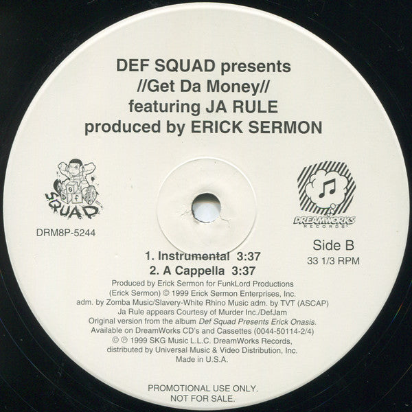 Def Squad : Get Da Money (12", Single, Promo)