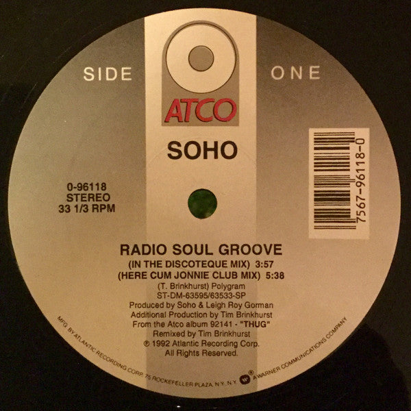 Soho (2) : Radio Soul Groove (12")