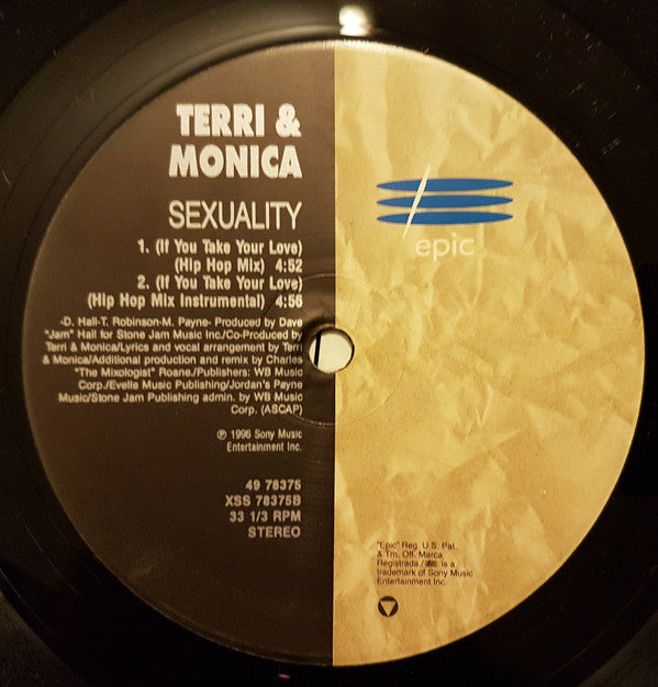 Terri & Monica : Sexuality (If You Take Your Love) (12")