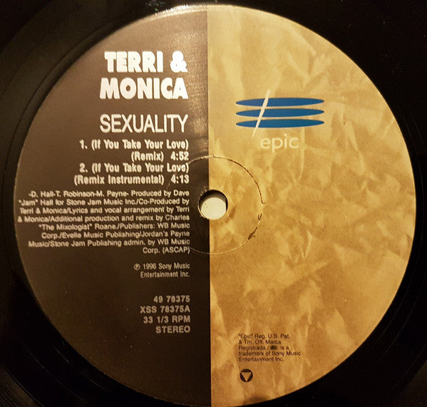 Terri & Monica : Sexuality (If You Take Your Love) (12")