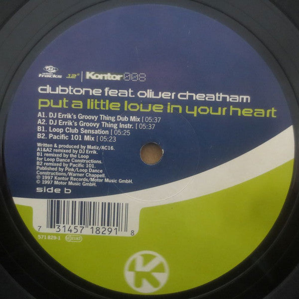 Clubtone Featuring Oliver Cheatham : Put A Little Love In Your Heart (12")