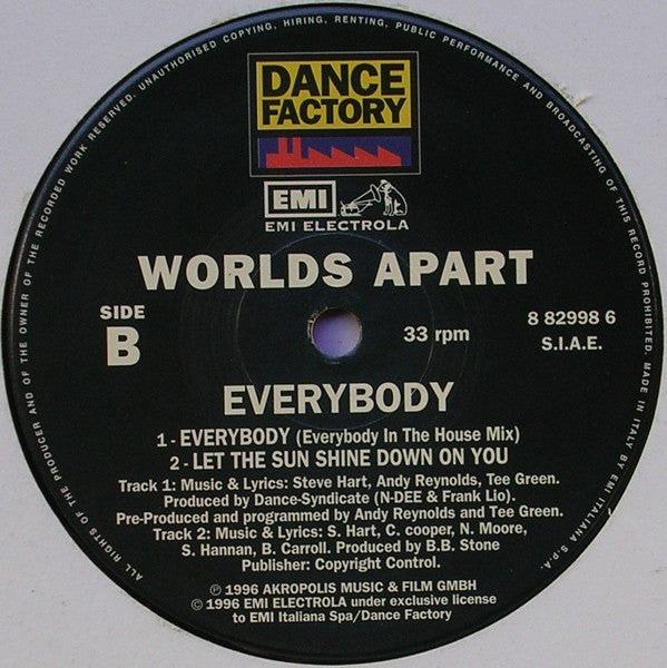 Worlds Apart : Everybody (12")