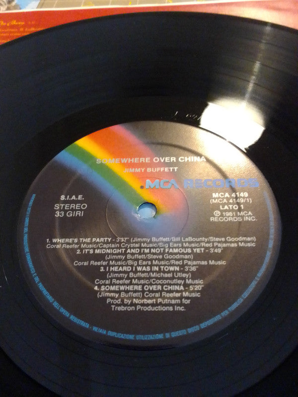 Jimmy Buffett : Somewhere Over China (LP, Album)