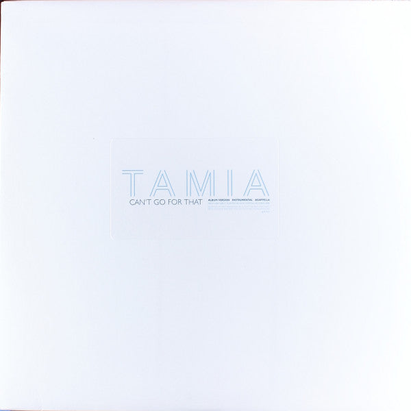 Tamia : Can't Go For That (12", Promo)
