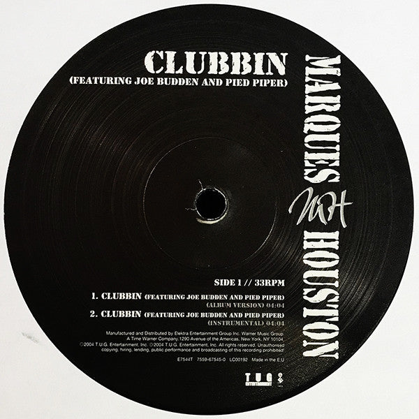 Marques Houston Featuring Joe Budden And The Pied Piper (2) : Clubbin (12")
