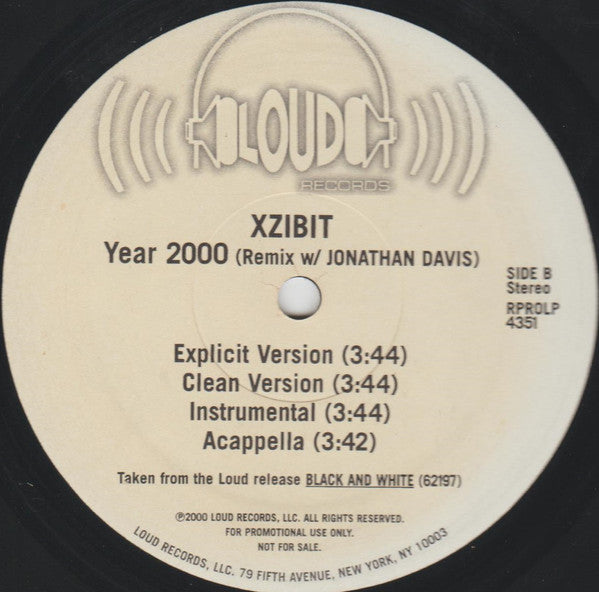Xzibit : Year 2000 (12", Promo)