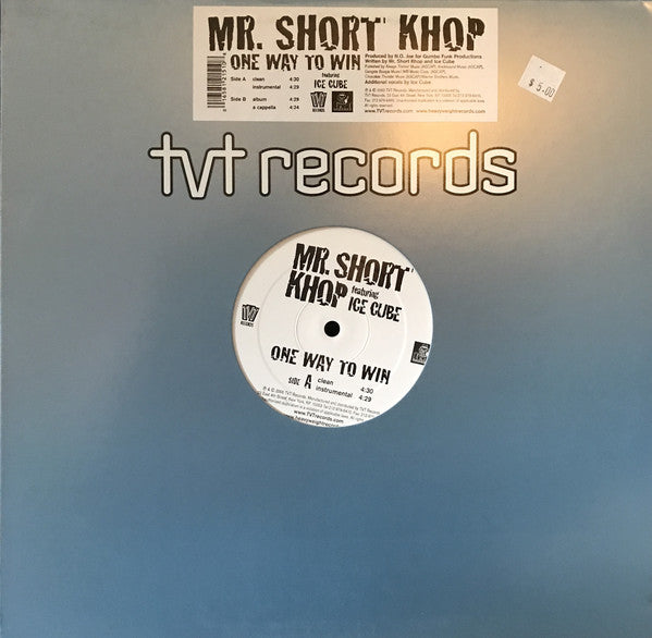 Mr. Short Khop Featuring Ice Cube : One Way To Win (12")