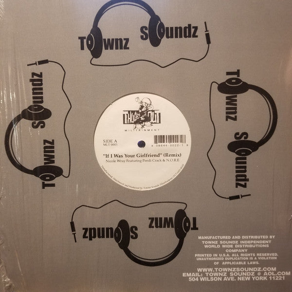 Nicole Wray Featuring Peedi Crakk & N.O.R.E. : If I Was Your Girlfriend (Remix) (12")