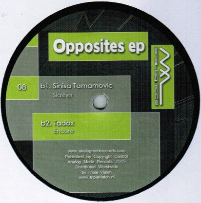Various : Opposites EP (12", EP)