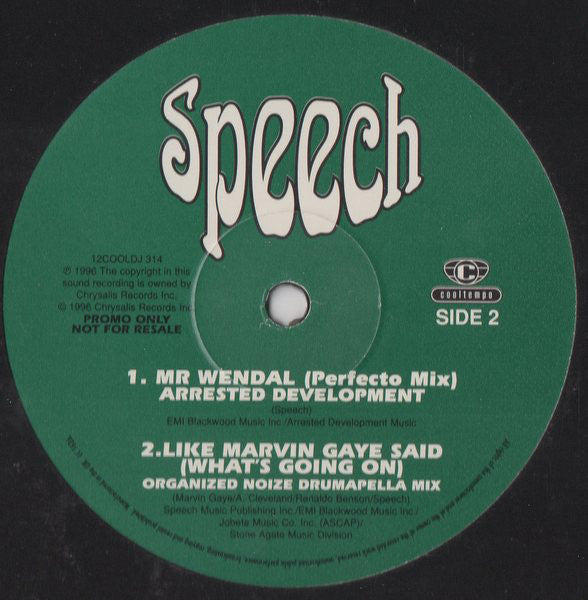 Speech : Like Marvin Said (What's Going On) (12", Promo)