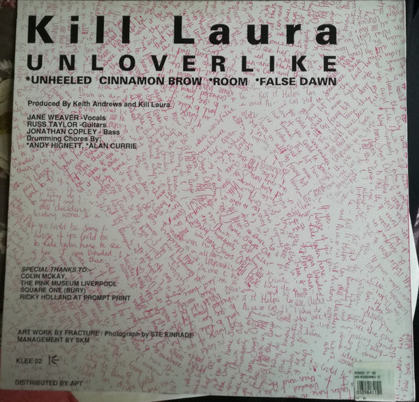 Kill Laura : Unloverlike (12", EP)