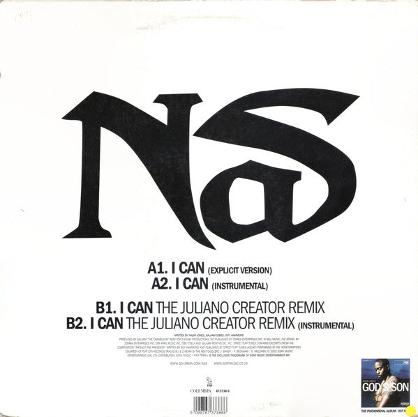 Nasir Jones : I Can (12")